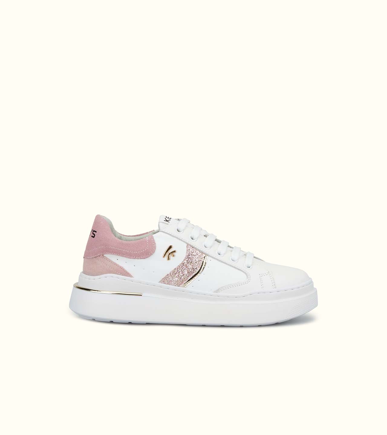K-6062 White/Pink - Keys Shoes